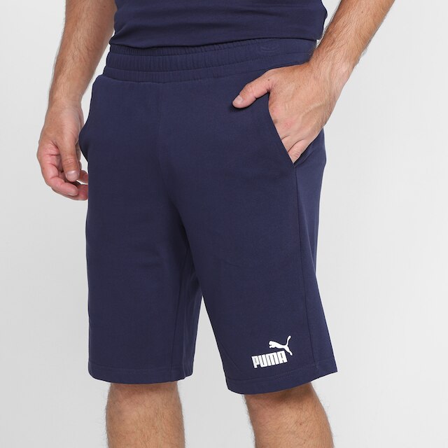 Short Moletom Puma Jersey Ess Masculino - Azul é boa?