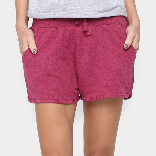 Short Moletom Rainha Daisy Feminino - Rosa Escuro