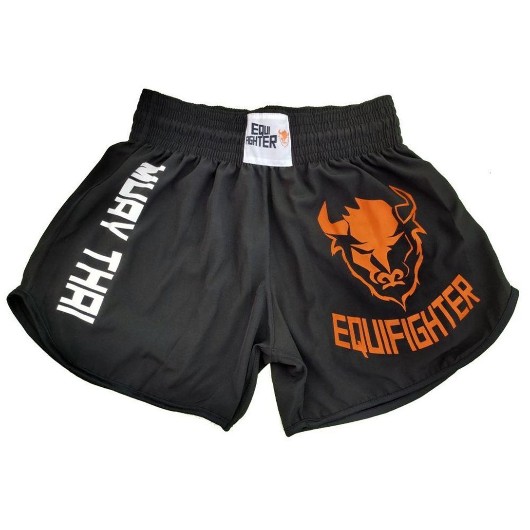 Short Muay Thai Unissex Para Treinos Equifighter Preto Netshoes