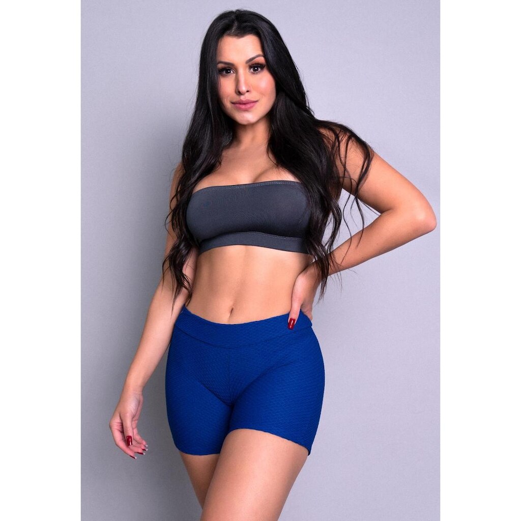 Short MVB Modas Curto Bolha Feminino