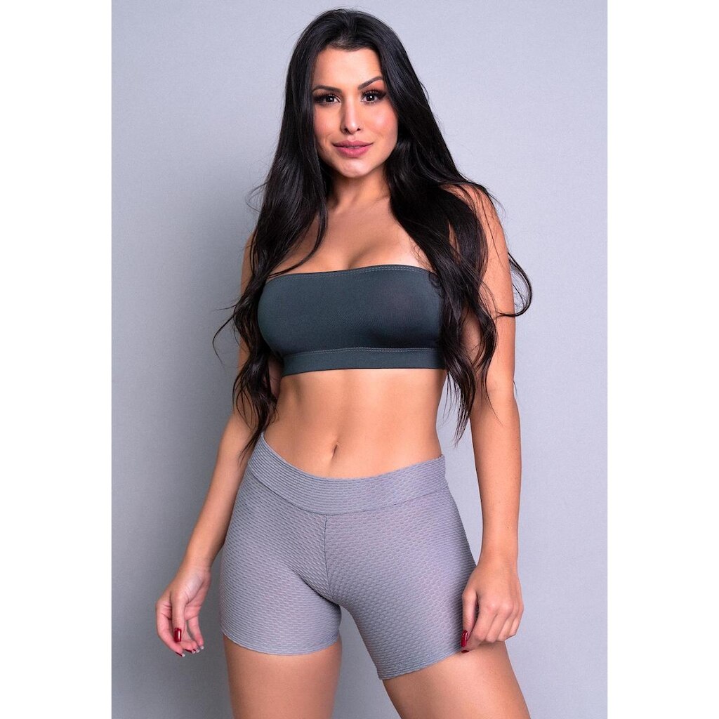 Short MVB Modas Curto Bolha Feminino