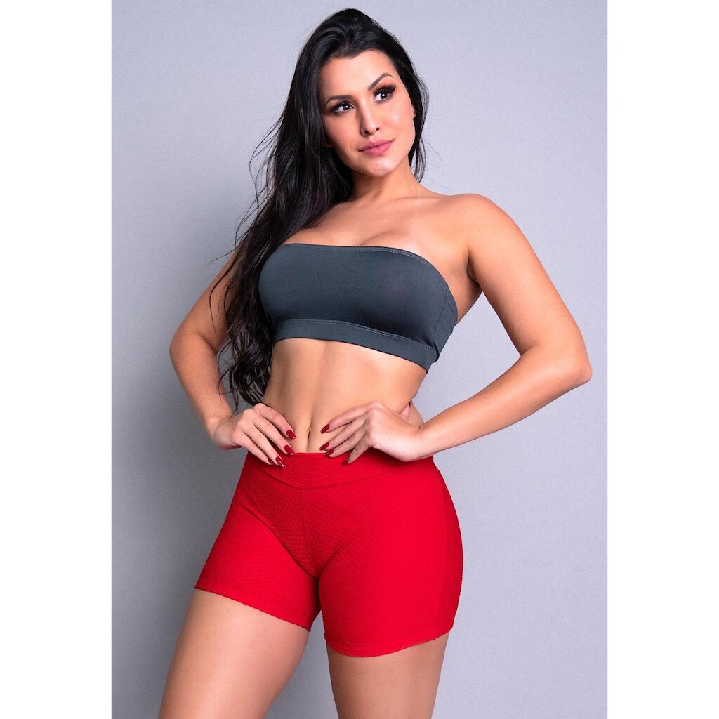 Short MVB Modas Curto Bolha Feminino