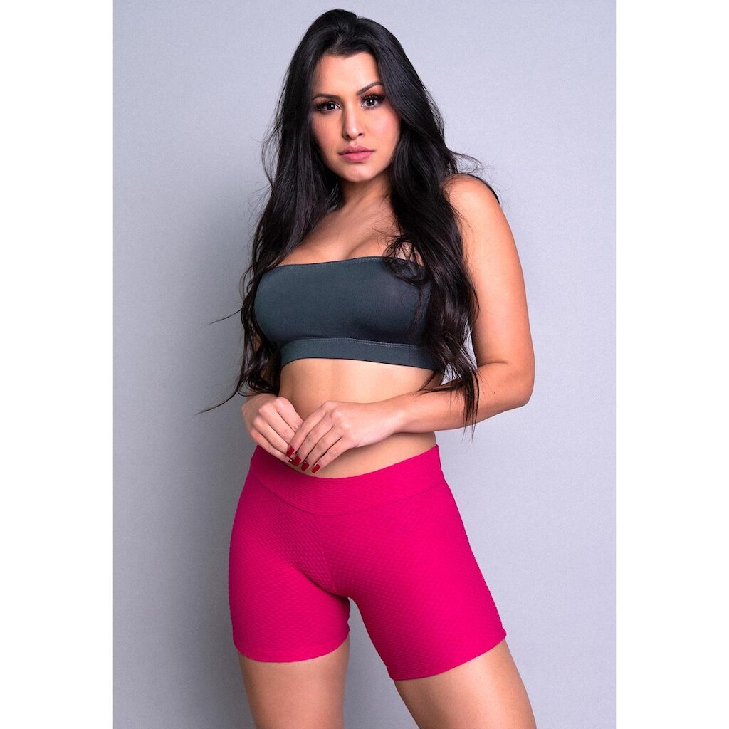 Short MVB Modas Curto Bolha Feminino