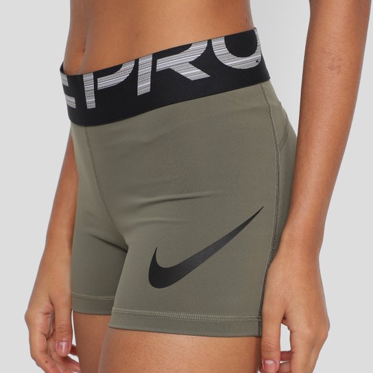 Short Nike Dri-Fit GRX 3" Feminino - Verde+Preto Menor preço em Short Nike Dri-Fit GRX 3" Feminino - Verde+Preto
