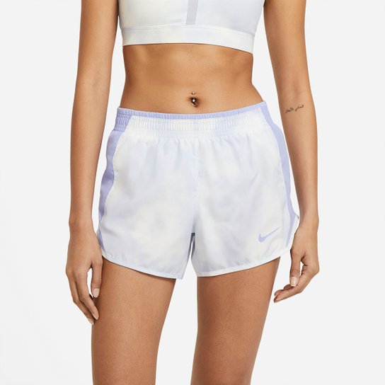 Short Nike Icon Clash 10K Feminino - Branco Menor preço em Short Nike Icon Clash 10K Feminino - Branco