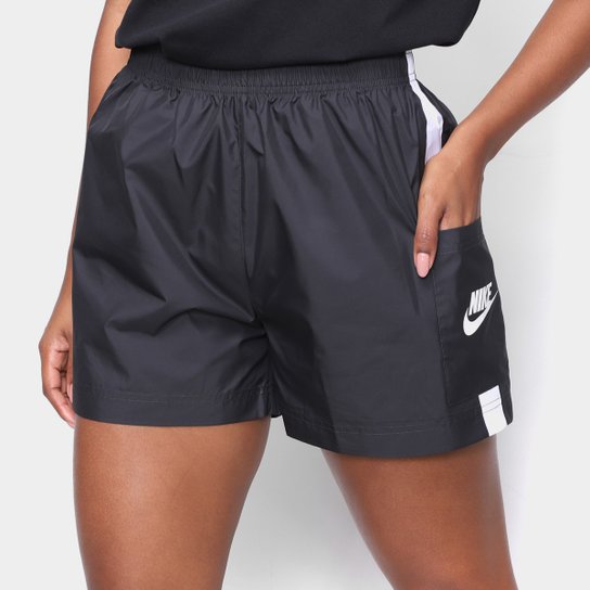 Short Nike Woven Feminino - Preto+Branco é ruim? Short Nike Woven Feminino - Preto+Branco é boa?