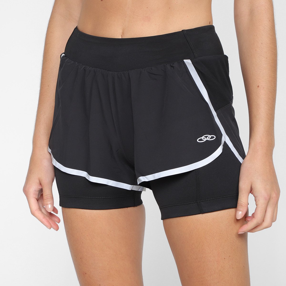 Short Olympikus 2 em 1 Feminino Menor preço em Short Olympikus 2 em 1 Feminino