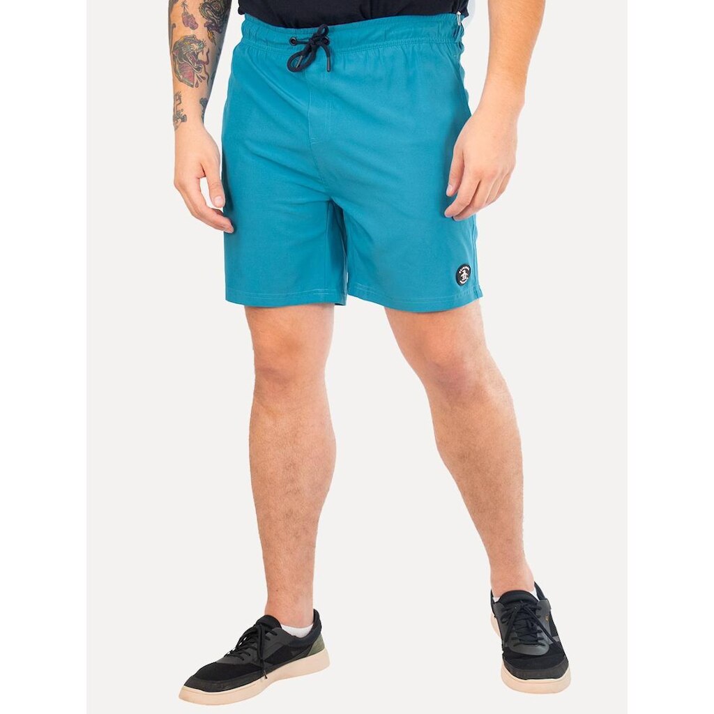 Short Original Penguin Masculino D'Água Logo Patch Azul