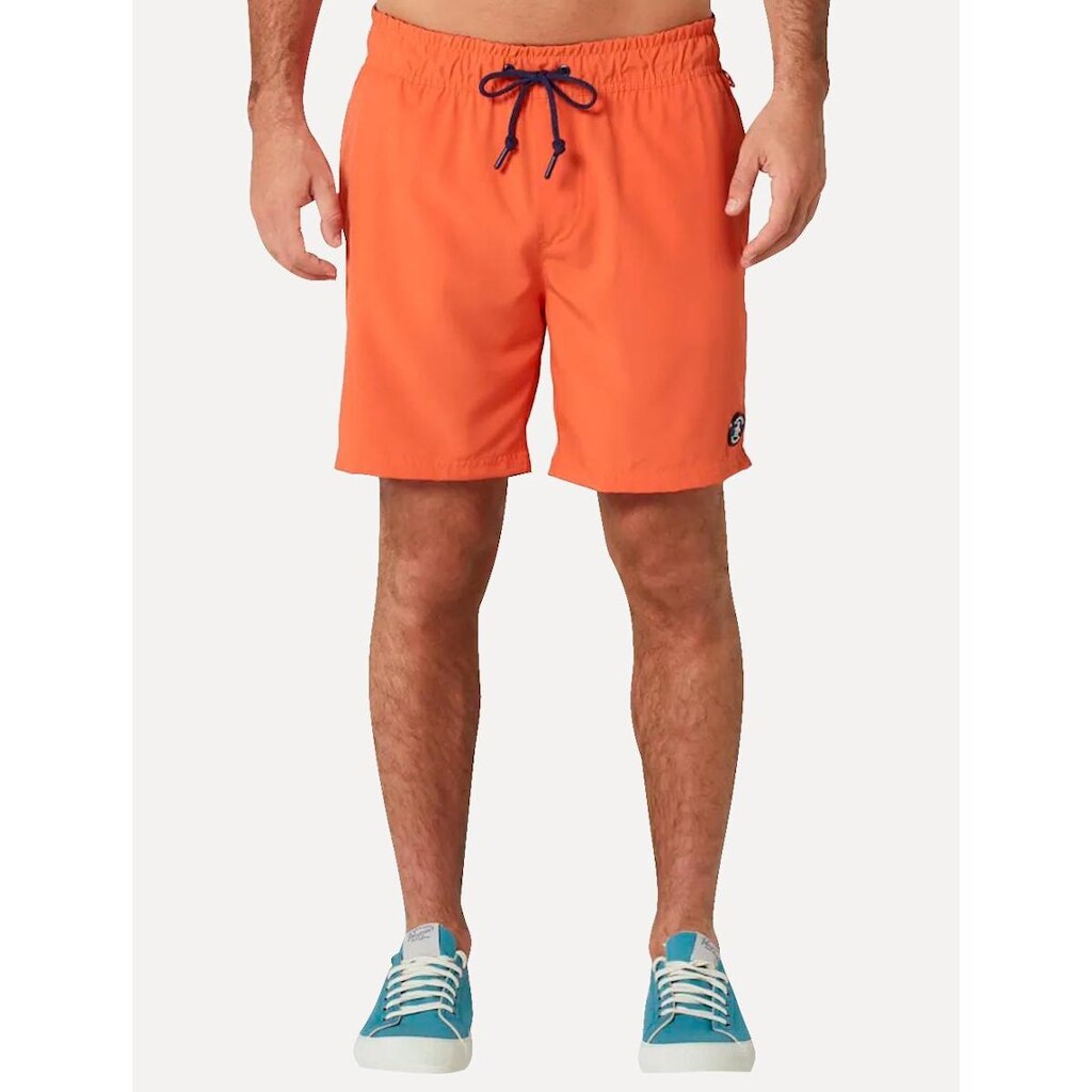 Short Original Penguin Masculino D'Água Logo Patch Laranja