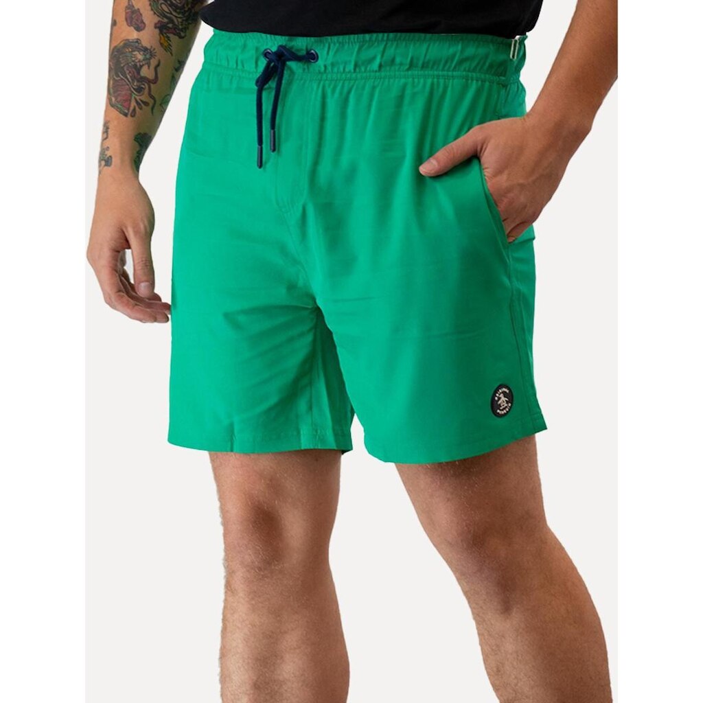 Short Original Penguin Masculino D'Água Logo Patch Verde