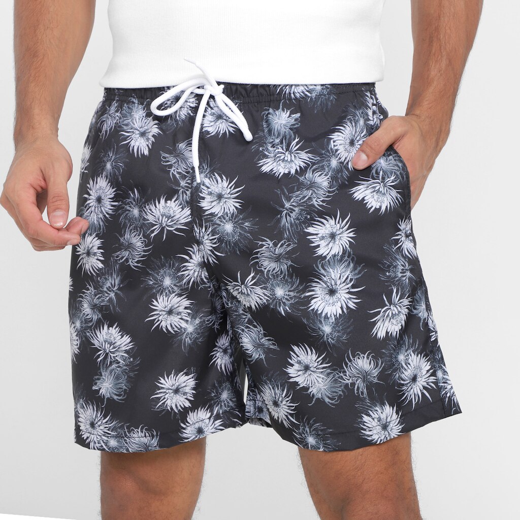 Short Praia Curto Mash Floral Masculino