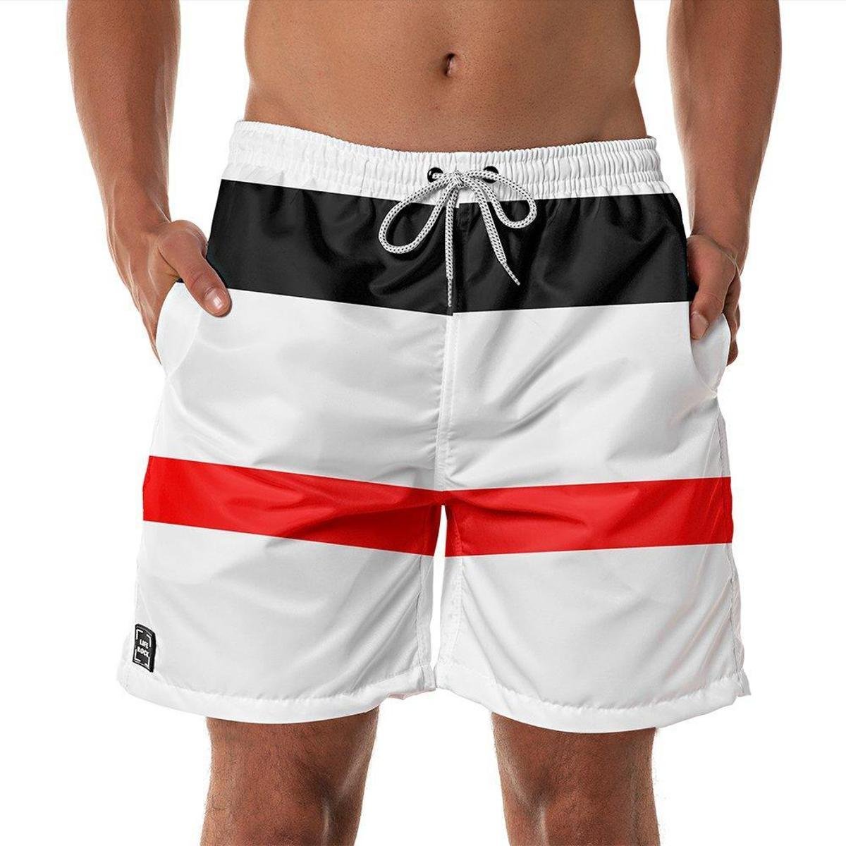 short praia branco masculino
