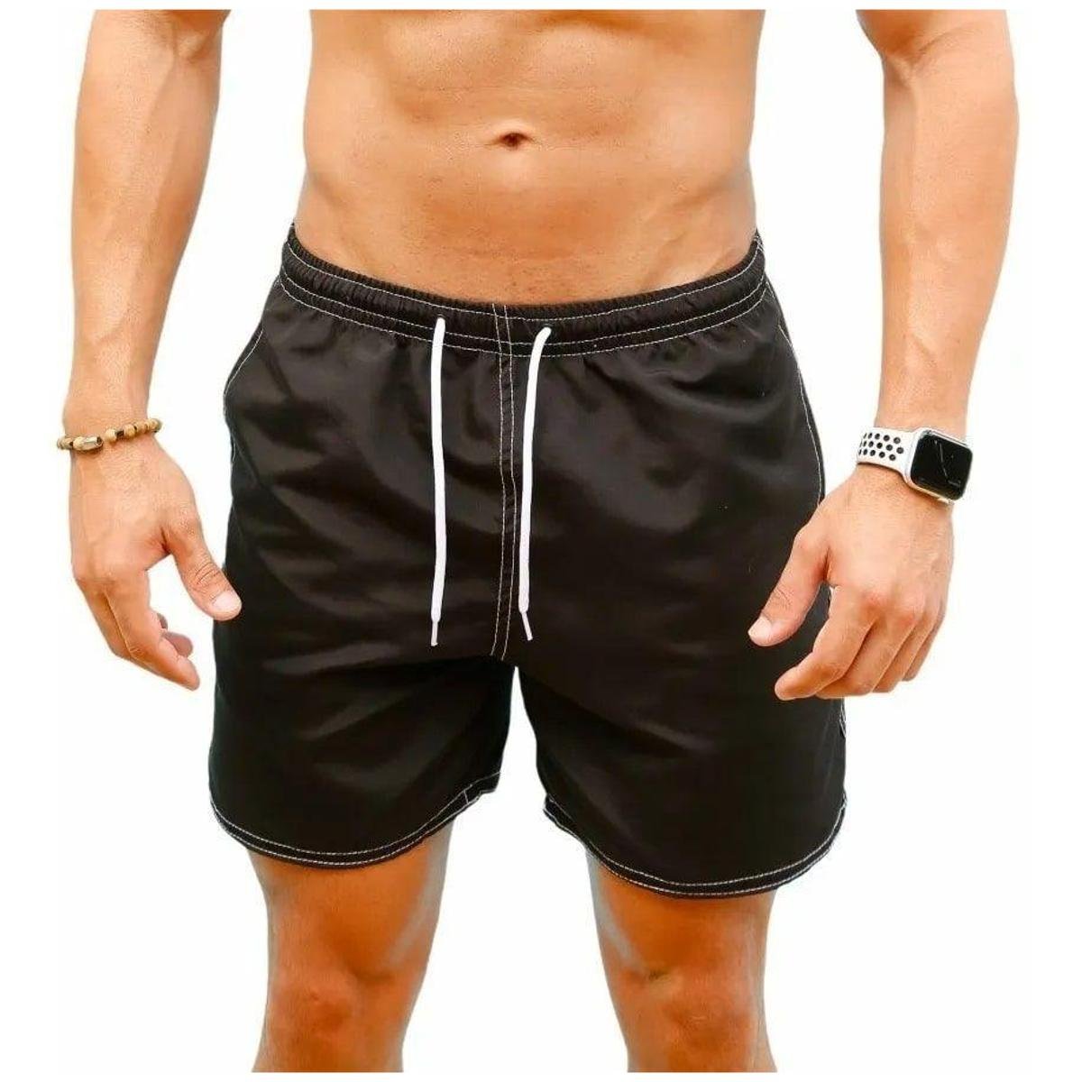 short praia masculino preto