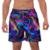 Short Praia Masculino W2 Estampado Academia Caminhada Corrida Qualidade - Roxo