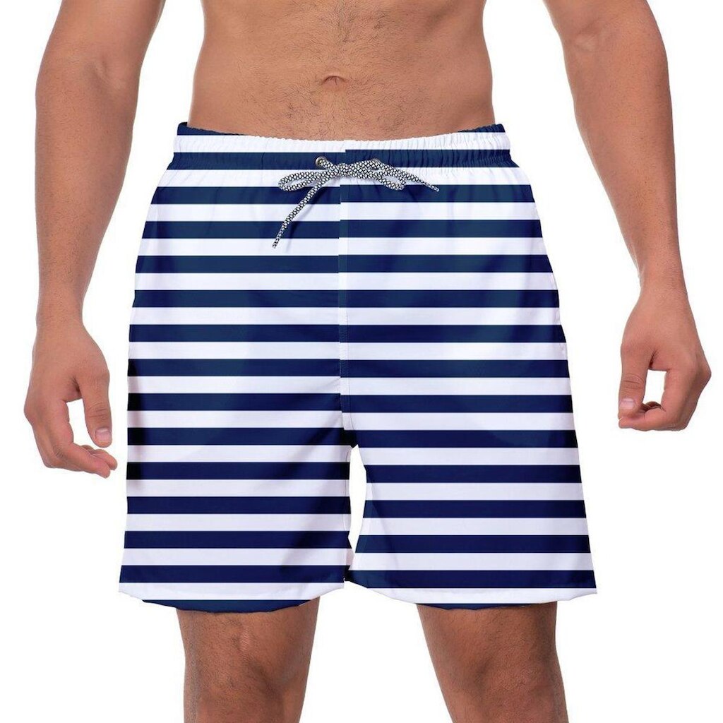 Short Praia Masculino W2 Linhas Azuis