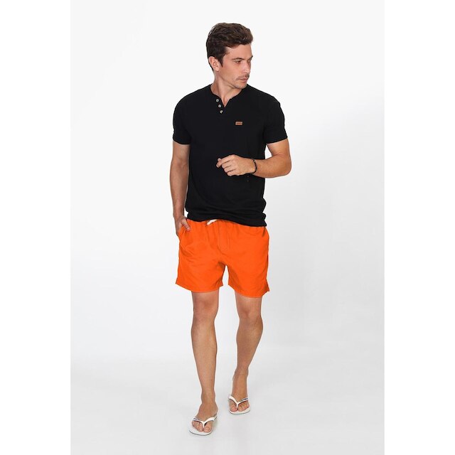 Short Praia Tactel Bermuda Praia e Piscina Liso Masculino