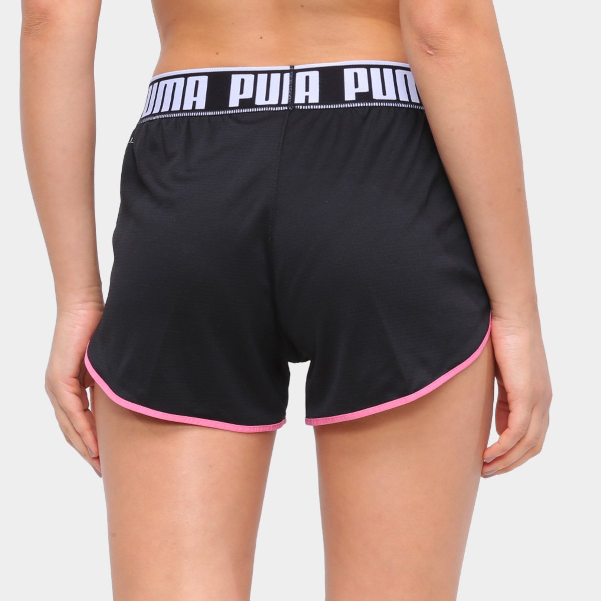Short Puma Last Lap Knit Short Feminino Preto Netshoes