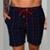 Short Red Feather Modern Chess Masculino Azul - Azul