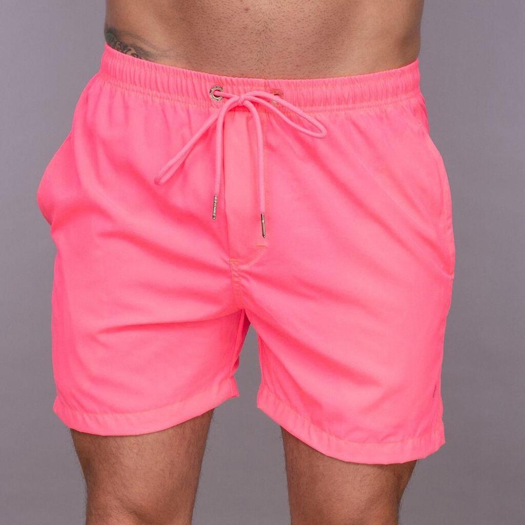 Short Red Feather Swim Pink Vibrante Masculino