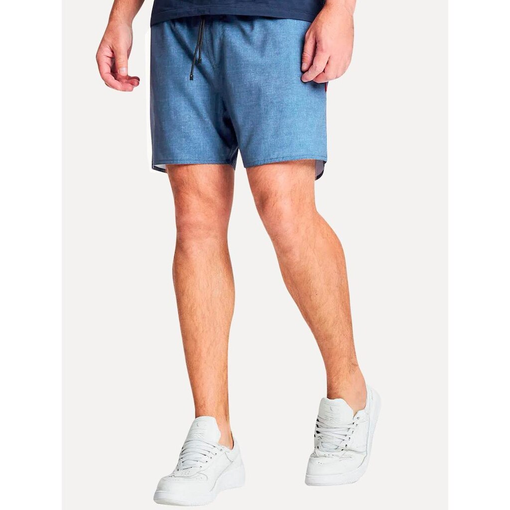 Short Reserva Masculino D'Água Beachwear Texture Azul Mescla