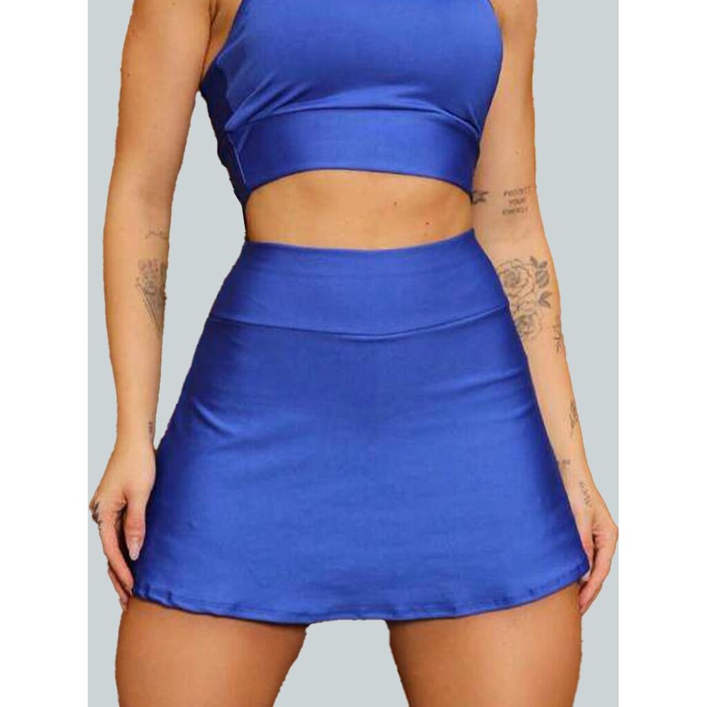 Short Saia Academia Saia Beach Tennis Com Short Interno Donna Martins