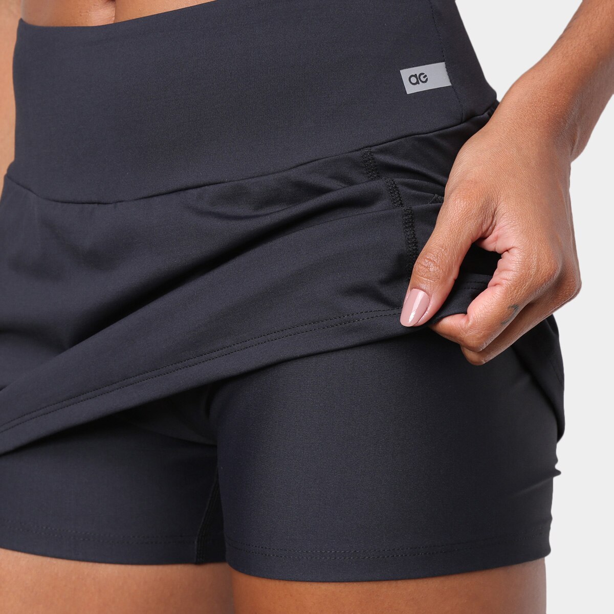 Short Saia Alto Giro BodyTex Feminino - 2