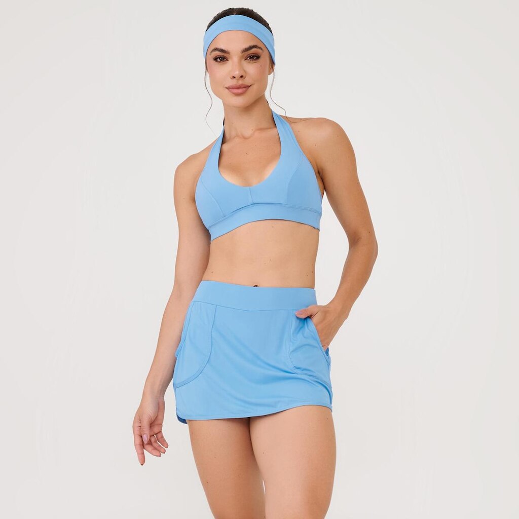 Short Saia Bolso Frontal Poliamida Soft Donna Carioca
