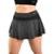 Short Saia Feminino Activitta Esportivo Confortável Preto Grafite (GRAFITE-PRETO GG) - Grafite+Preto