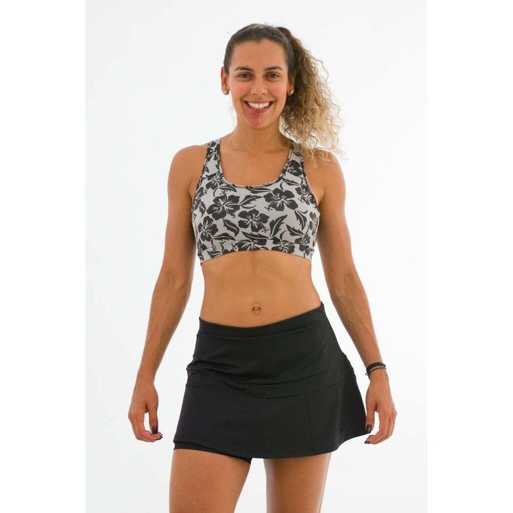 Short Saia Fitness Preto Vitória