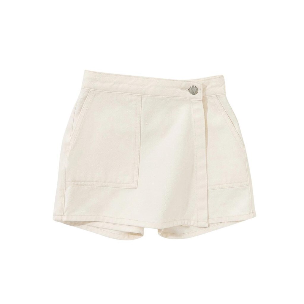 Short Saia Infantil Hering Sarja Branco