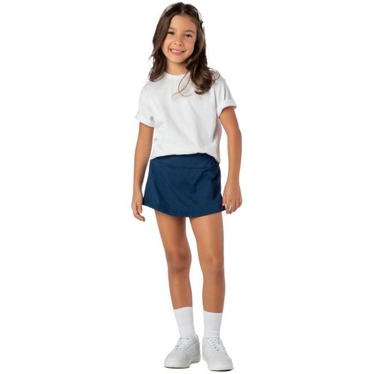 Short Saia Infantil Menina Suplex  Conforto