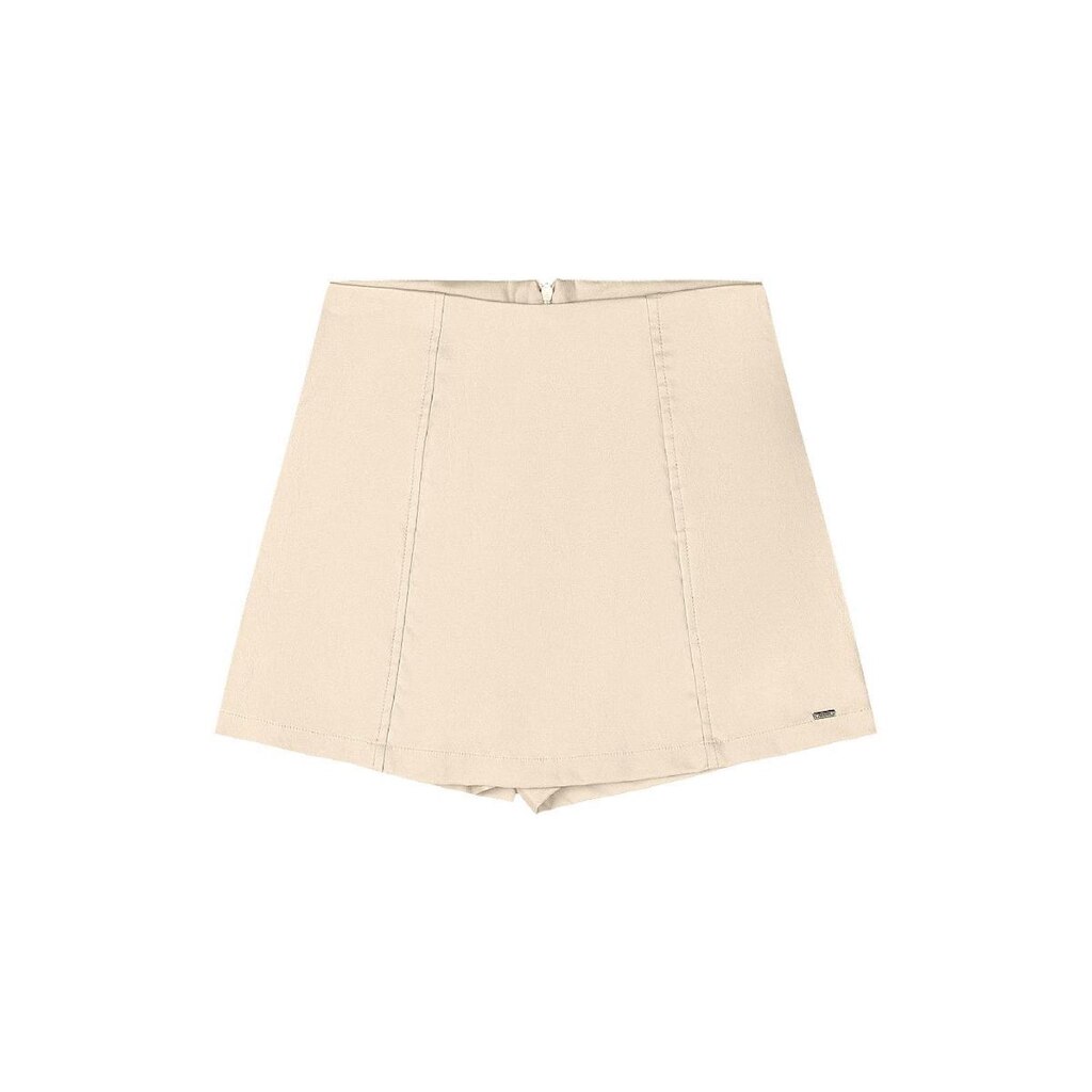 Short-Saia Juvenil em Tecido Bengaline Gloss