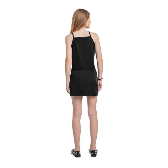 Short-Saia Juvenil em Tecido Gloss
