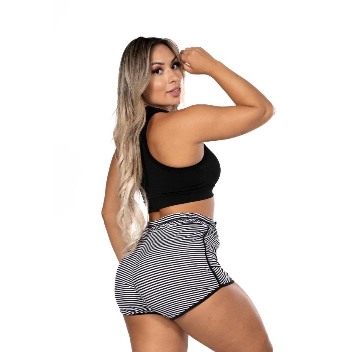 Short De Praia Cintura Alta Saída De Praia Short Transpassado