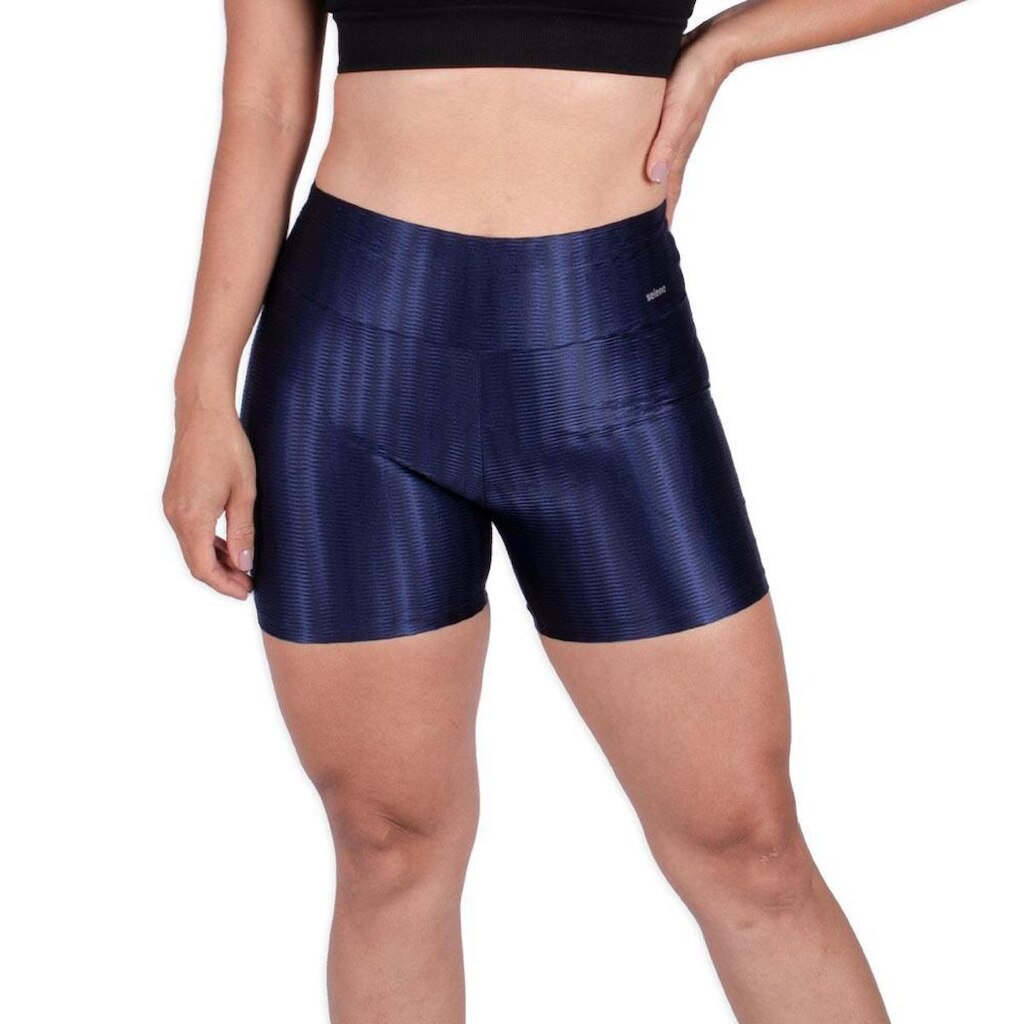Short Selene 3D Super Elastano Marinho Feminino
