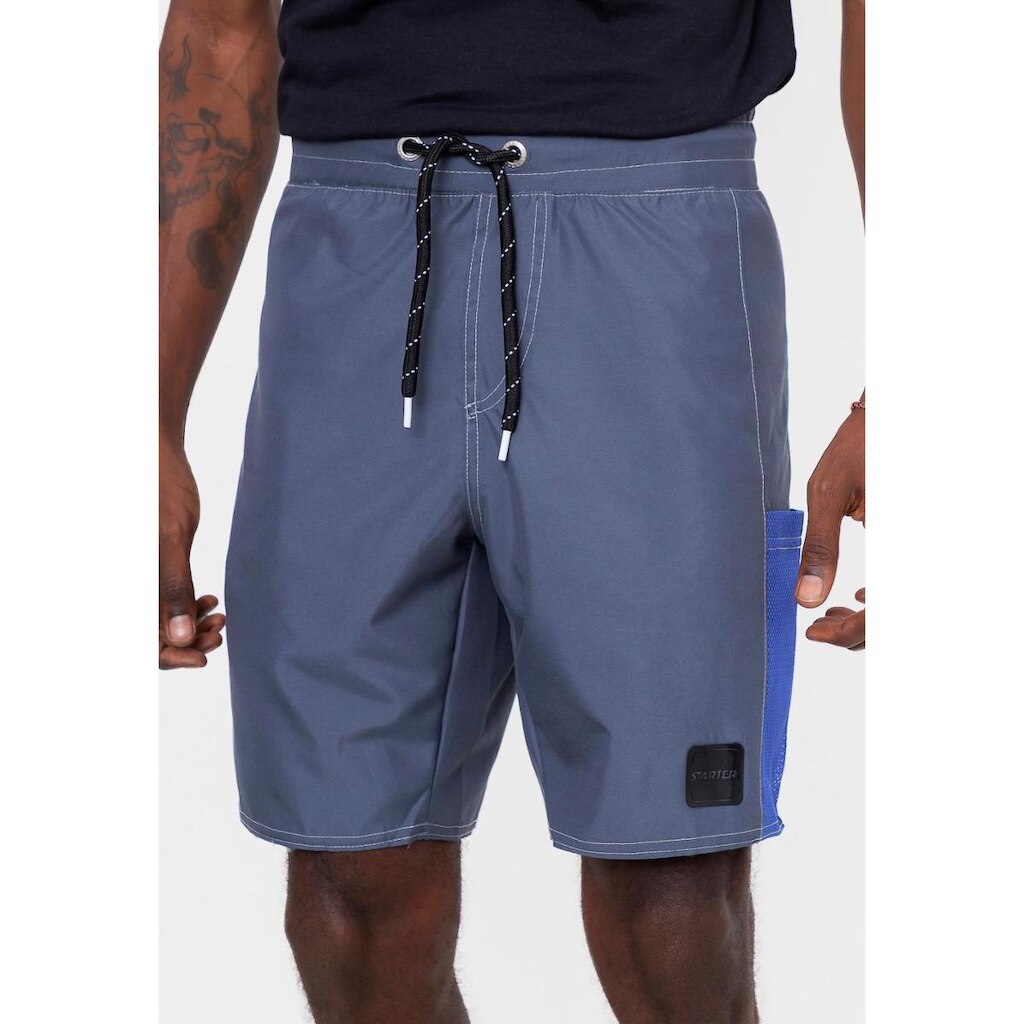 Short Starter Sintético Com Elástico Masculino