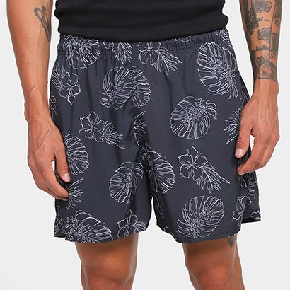 Short Taco Estampado Outline Masculino - Masculino