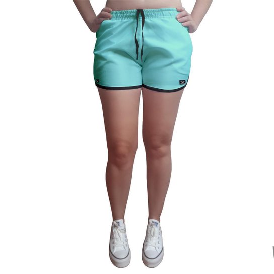 Short Tactel Feminino Cellos Basic - Verde água Menor preço em Short Tactel Feminino Cellos Basic - Verde água