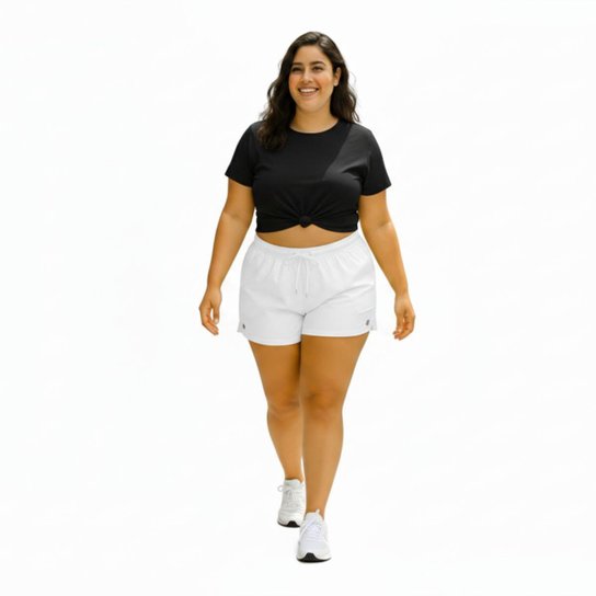 Short Tactel Feminino Plus Size