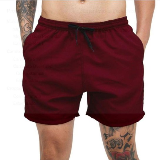 Short Tactel Mauricinho Masculino Varias Cores Moda Praia Academia