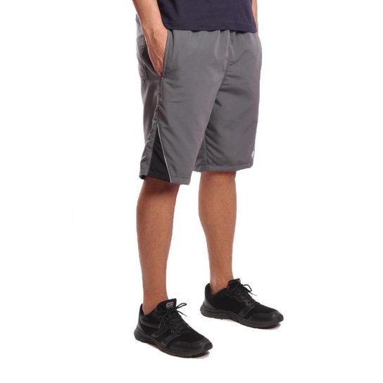 Short Tactel Ox Silver com Bolsos Masculino - Cinza Menor preço em Short Tactel Ox Silver com Bolsos Masculino - Cinza