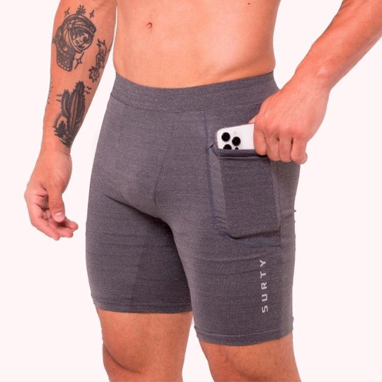 Short Térmico Masculino Compressão Leve Surty Rush On - Mescla é ruim? Short Térmico Masculino Compressão Leve Surty Rush On - Mescla é boa?