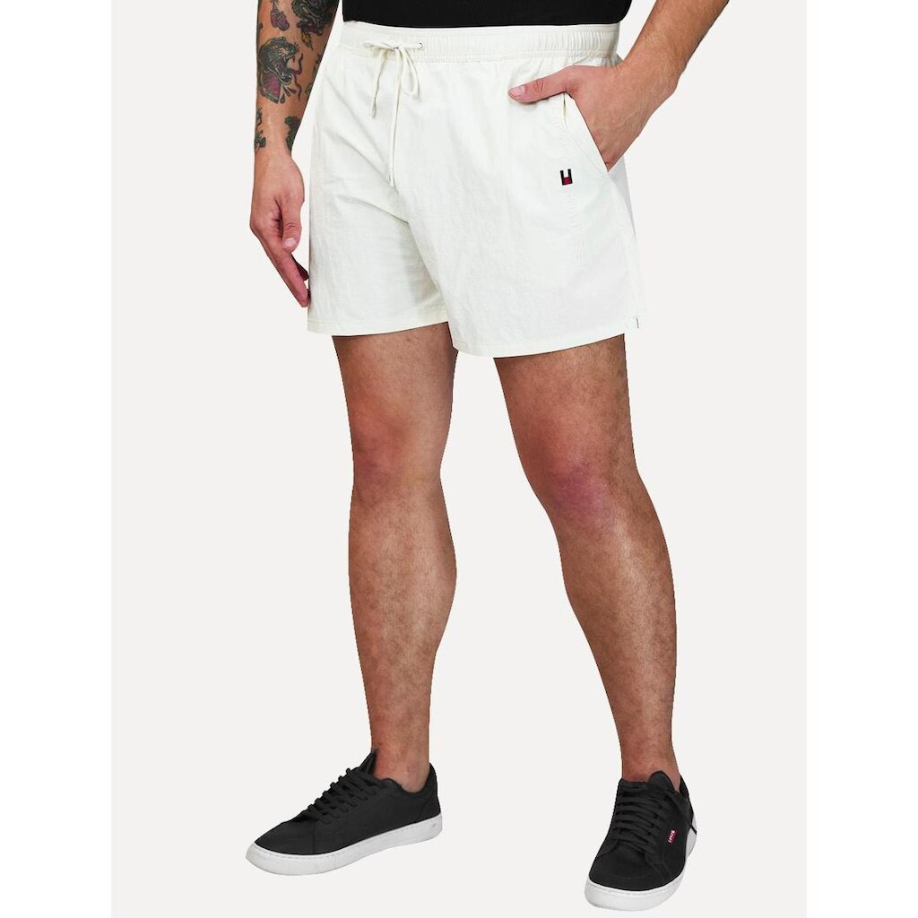 Short Tommy Hilfiger Masculino Medium Drawstring Zip Pocket Off White