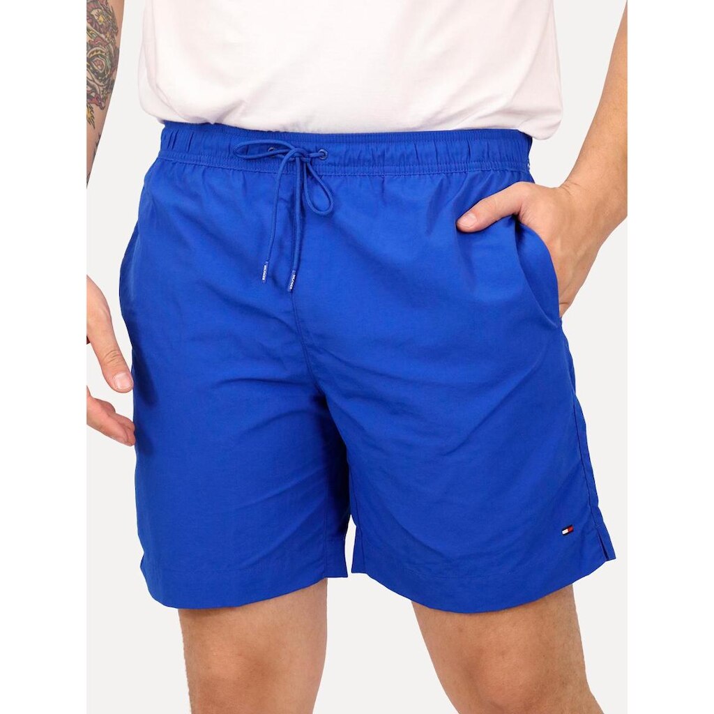 Short Tommy Hilfiger Masculino Regular Fit Long Drawstring Azul Royal