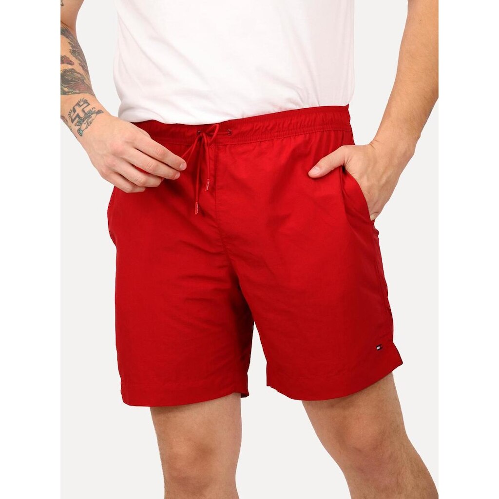 Short Tommy Hilfiger Masculino Regular Fit Long Drawstring Vermelho