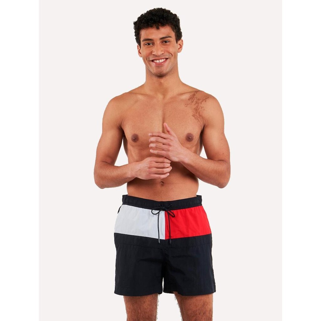 Short Tommy Hilfiger Medium Drawstring Colourblock Sash Azul