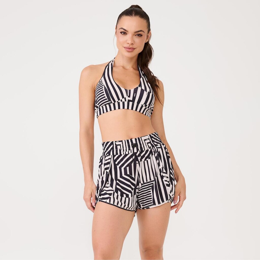 Short Transpassado Estampa Poliamida Soft Donna Carioca