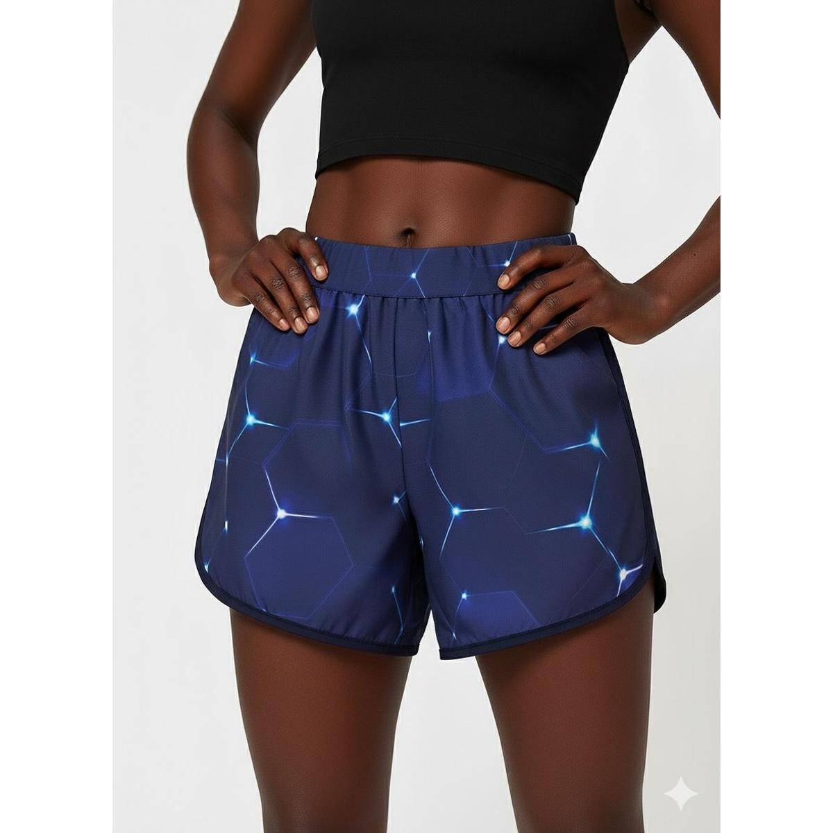 Short Treino Fitness Estampado Academia Dry