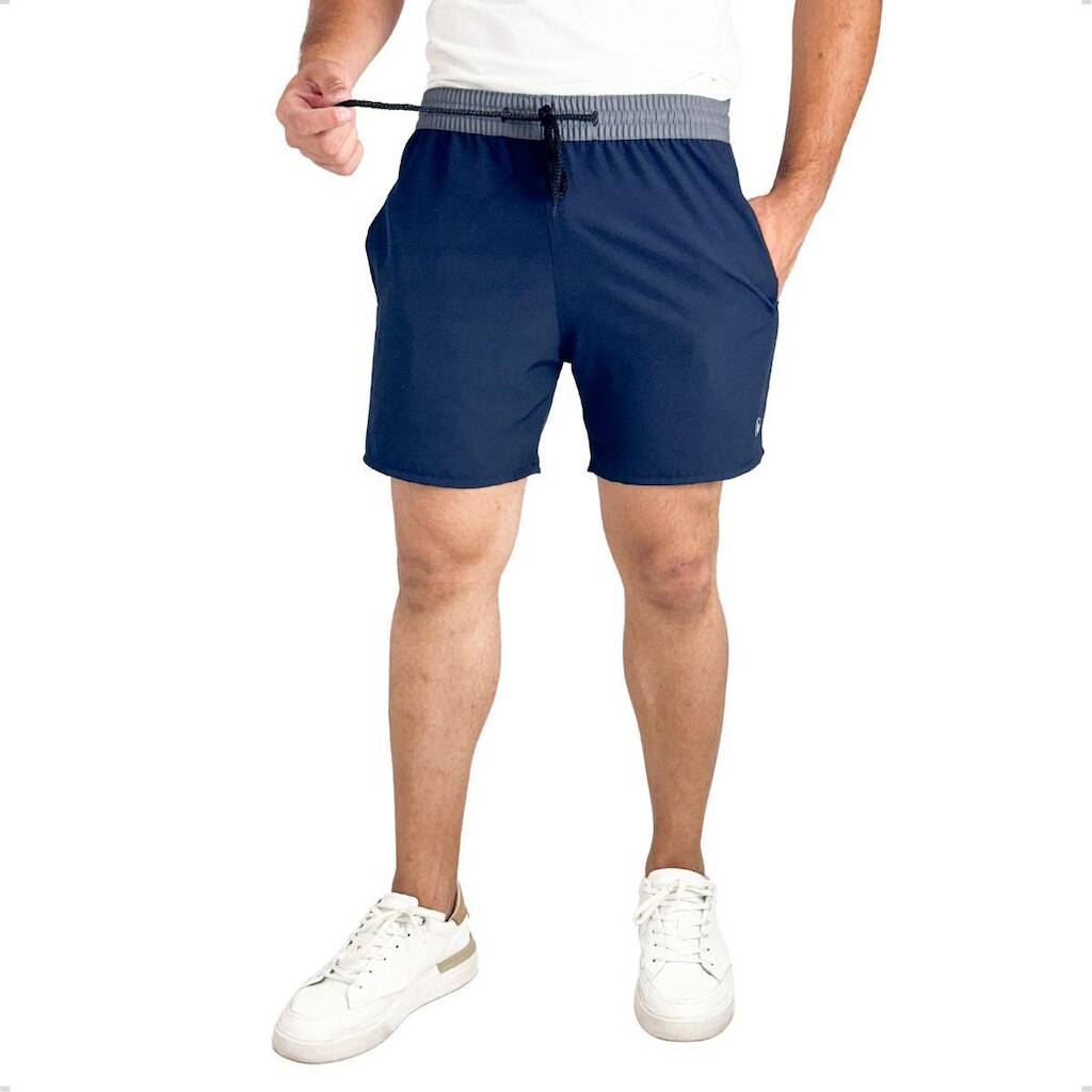Short Treino Masculino Bermuda Praia Tactel com Elastano Academia