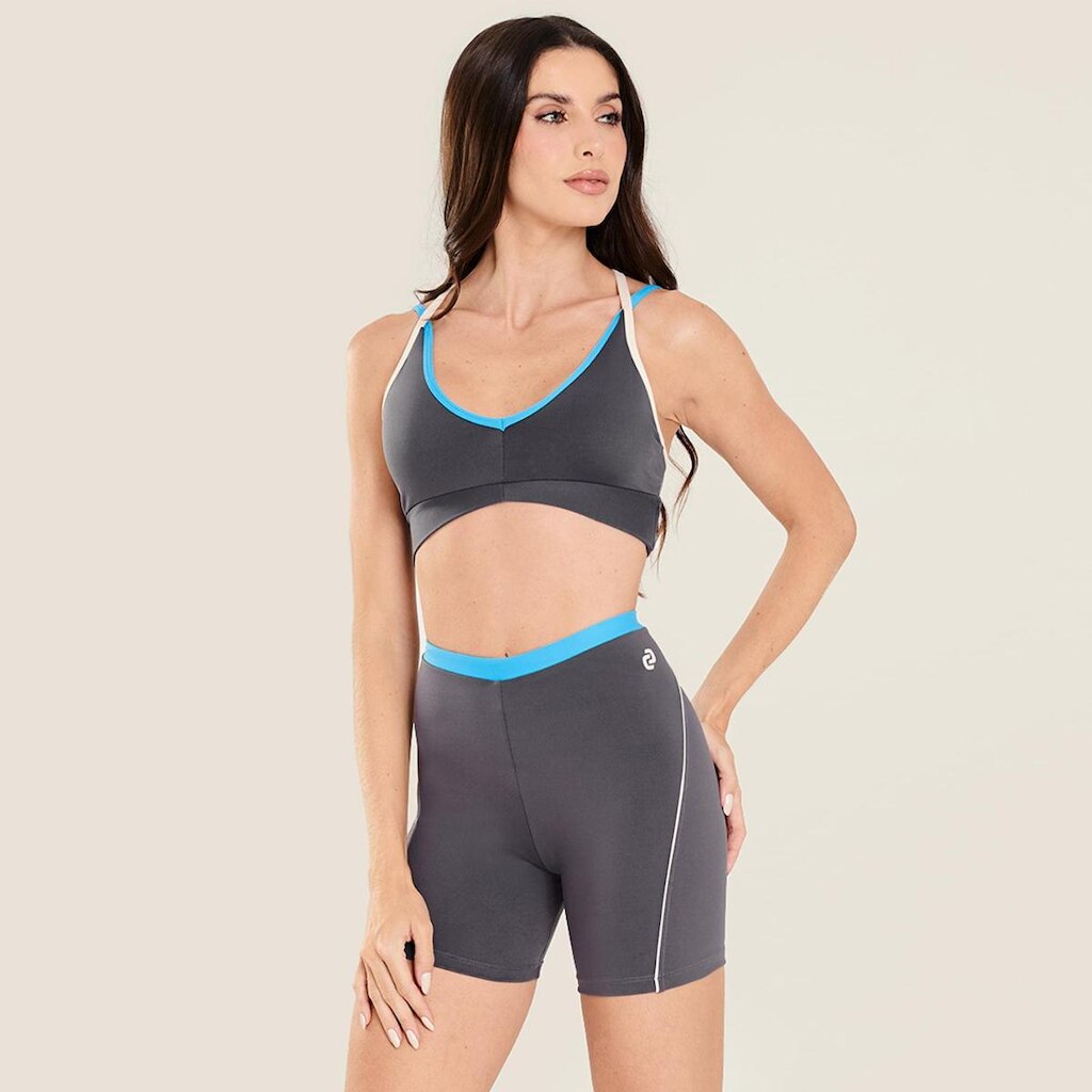 Short Trend Cinza Carbox Poliamida Donna Carioca